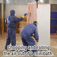 Chopping a minibath